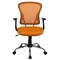 Emma and Oliver Mid-Back Mesh Swivel Task Office Chair with Chrome Base and Arms
